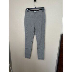 Calvin Klein Womens White Black Pants 4 dress pants skinny rayon elastic pull on